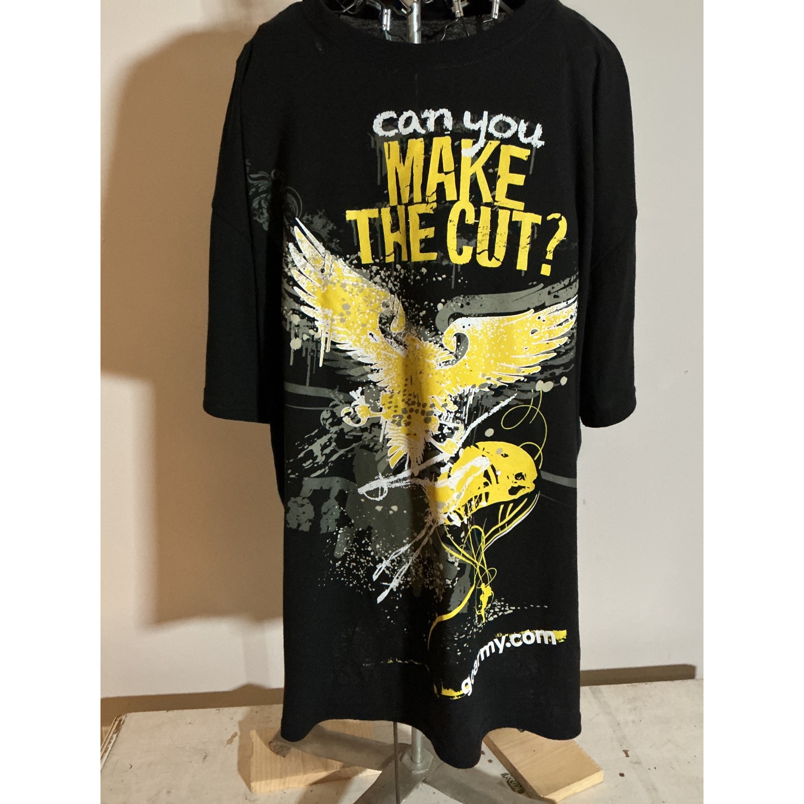 Expert Brand Us Army T-Shirt Mens Xl Black Can You Make The Cut Eagle Graphic T